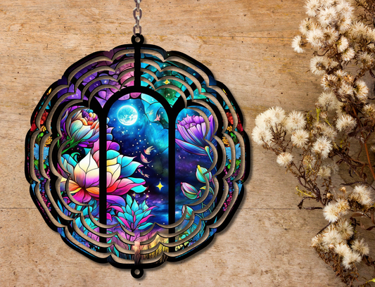 Floral Wind Spinner (254)
