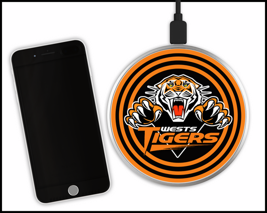Wests Tigers Sublimated Wireless Phone Charger (004)