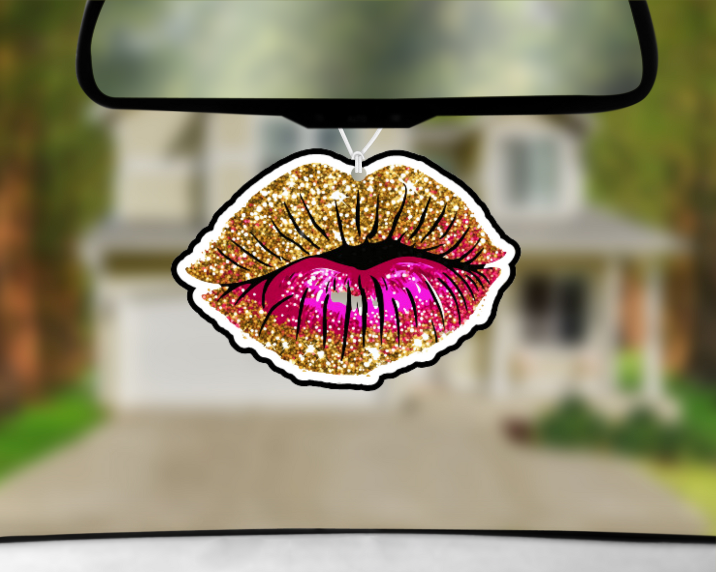 Glitter Lips Car Air Freshener