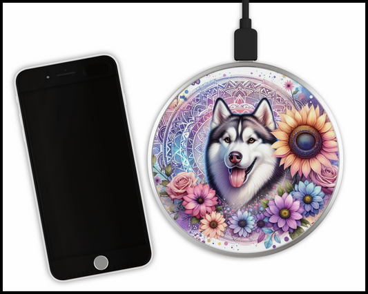 Husky Sublimated Wireless Phone Charger (050)