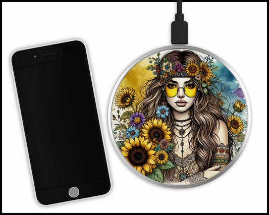 Gypsy Queen Sublimated Wireless Phone Charger (300)