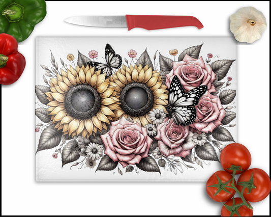 Floral Sublimated Cutting Board (110)