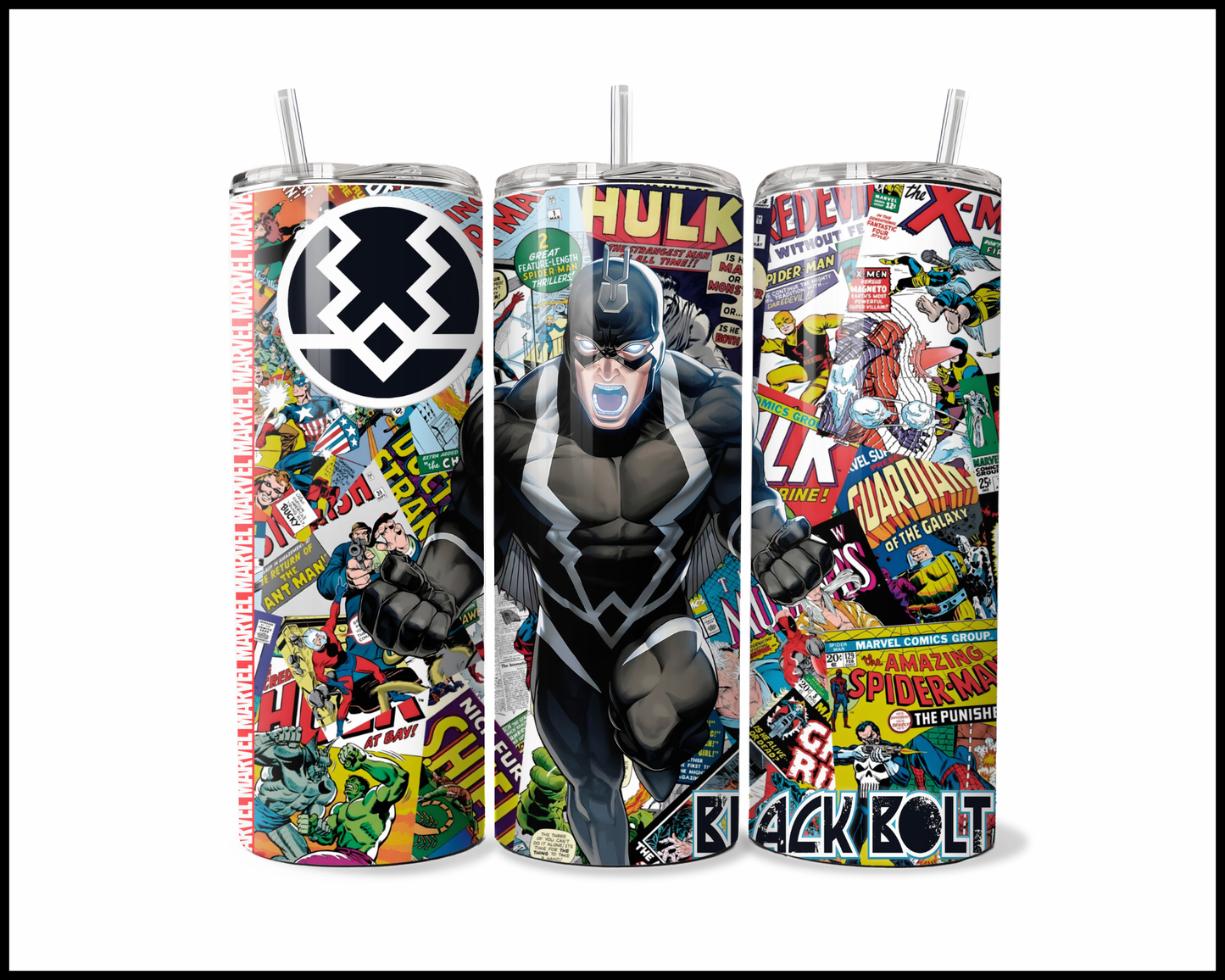 Dark-Bolt Dynamo - Action-Packed Page-Turner Tumbler (5293)