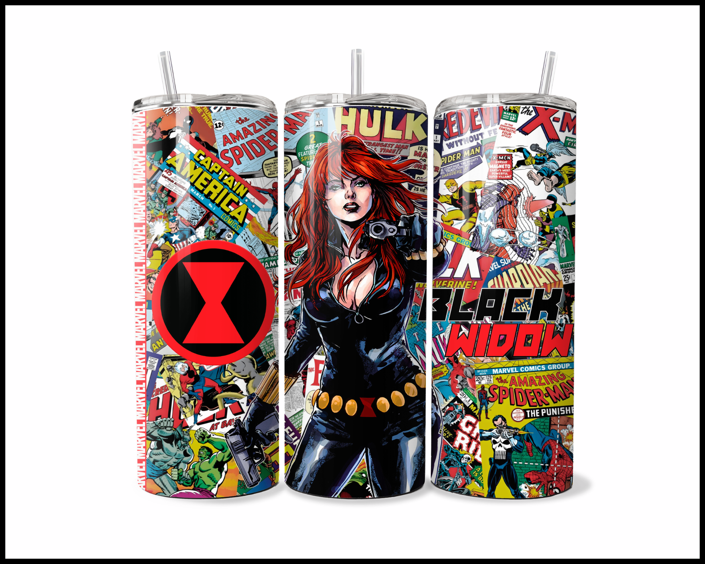 Midnight Widowmaker - Action-Packed Page-Turner Tumbler (5296)
