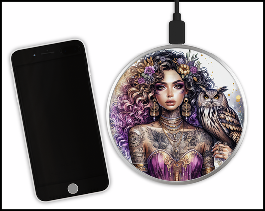 Owldorable Sublimated Wireless Phone Charger (452)