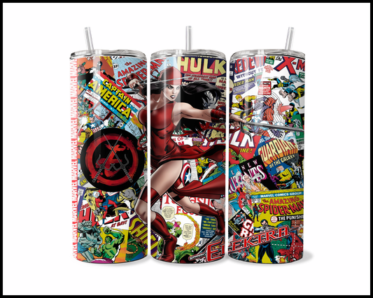 Crimson Martial Master - Action-Packed Page-Turner Tumbler (5309)