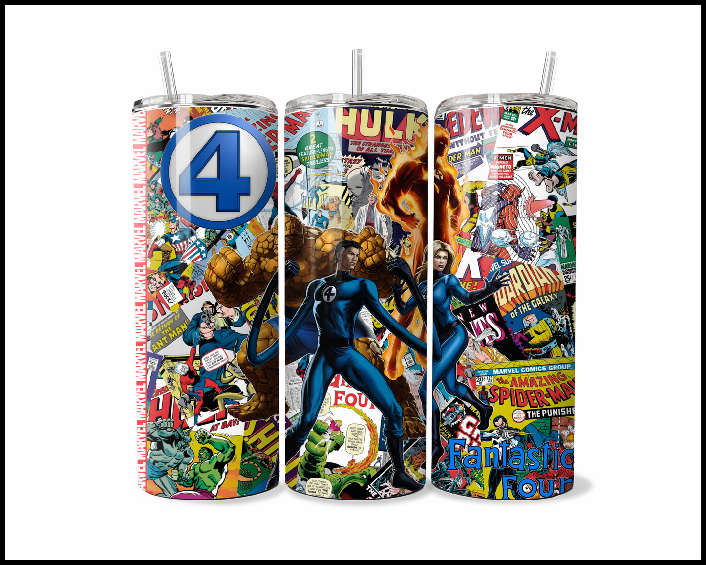 The Quad-Core Cosmic Crew - Action-Packed Page-Turner Tumbler (5311)