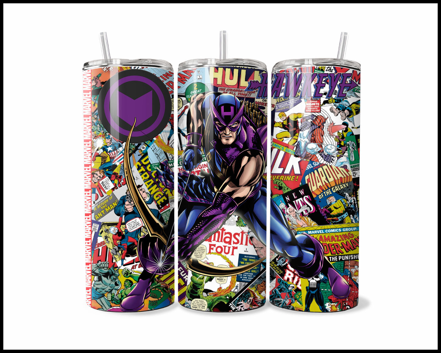 Purple Marksman - Action-Packed Page-Turner Tumbler (5316)