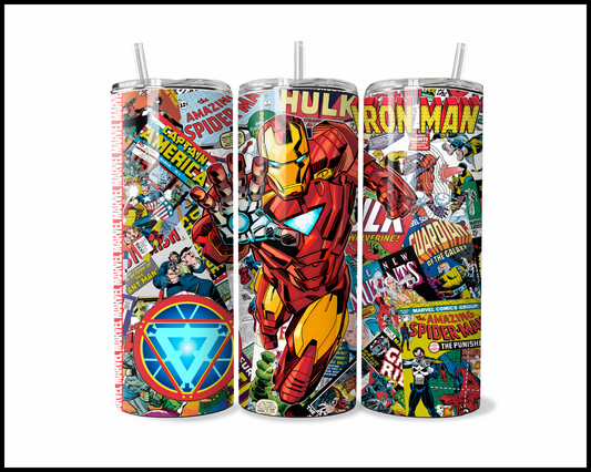 Man Of Iron - Action-Packed Page-Turner Tumbler (5321)