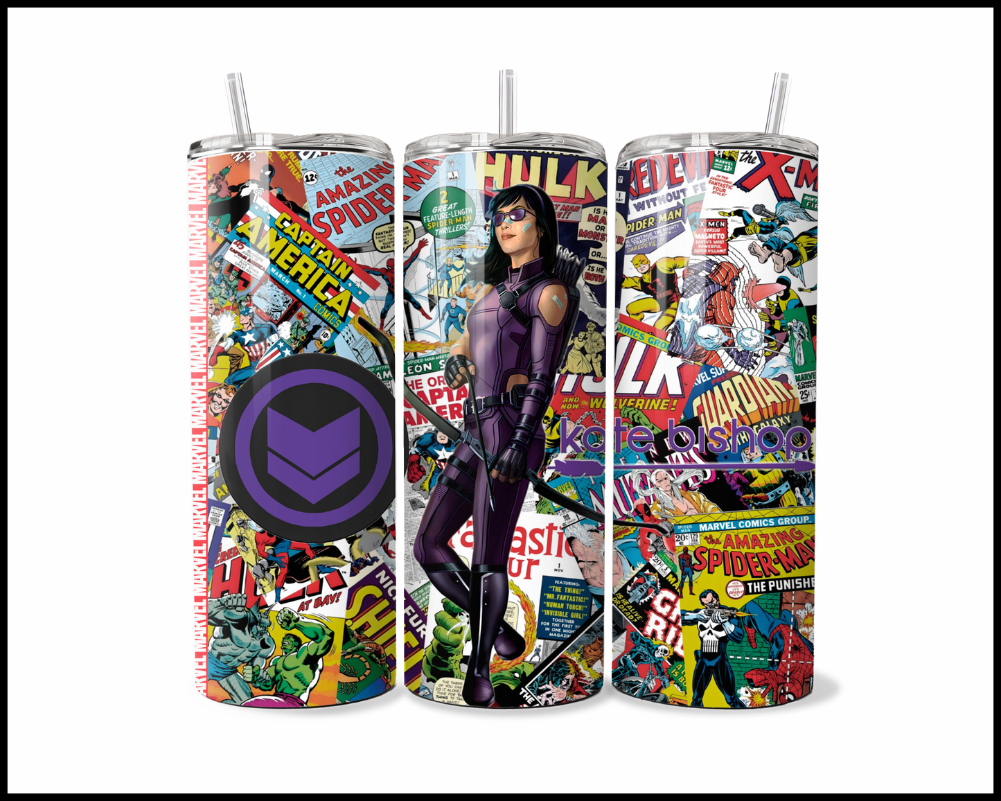 Purple Markswoman - Action-Packed Page-Turner Tumbler (5327)