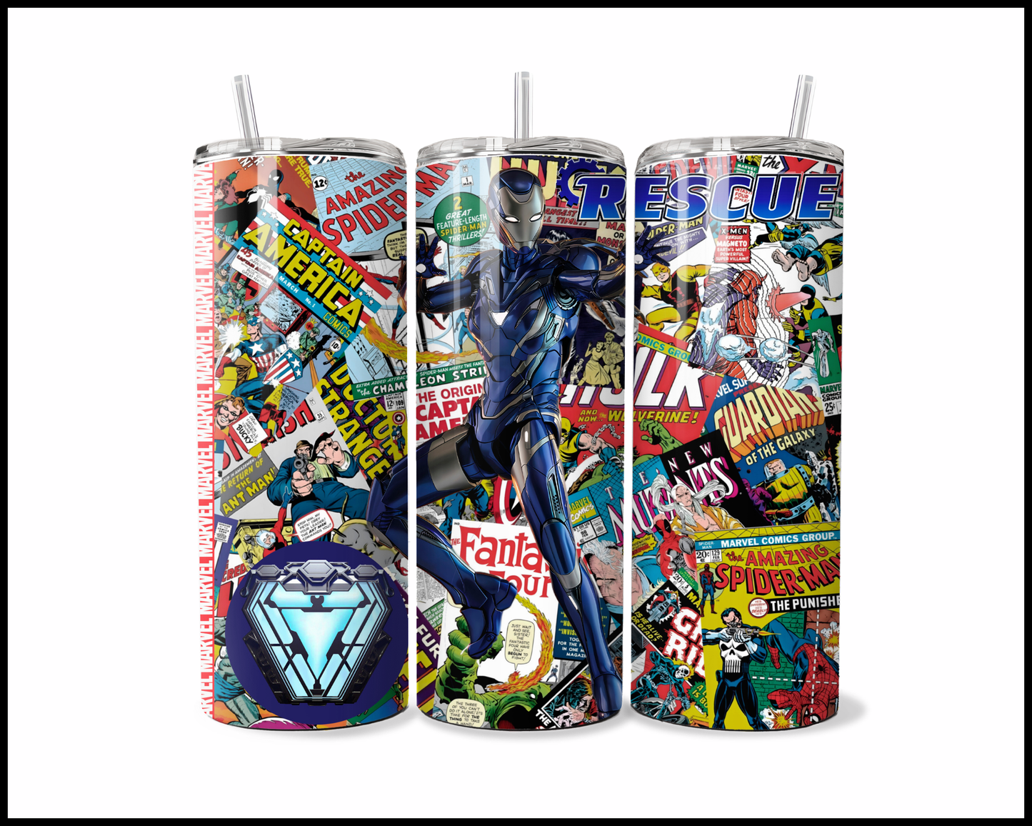 The Cobalt Avenger - Action-Packed Page-Turner Tumbler (5345)
