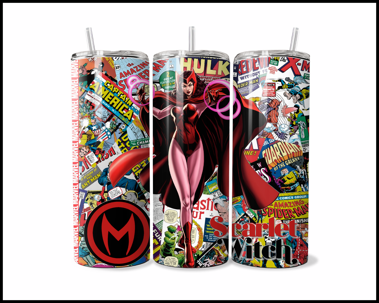 The Crimson Sorceress  - Action-Packed Page-Turner Tumbler (5349)