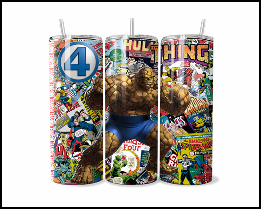 The Rock-Skinned Powerhouse – Action-Packed Page-Turner Tumbler (5361)