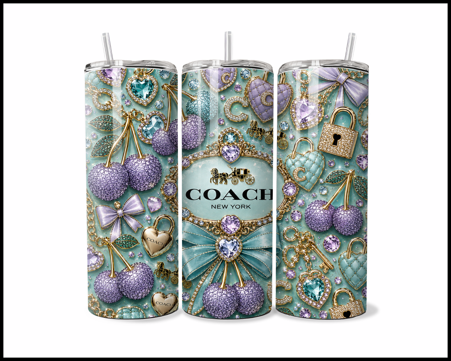 Gilded Charms Tumbler (5454)