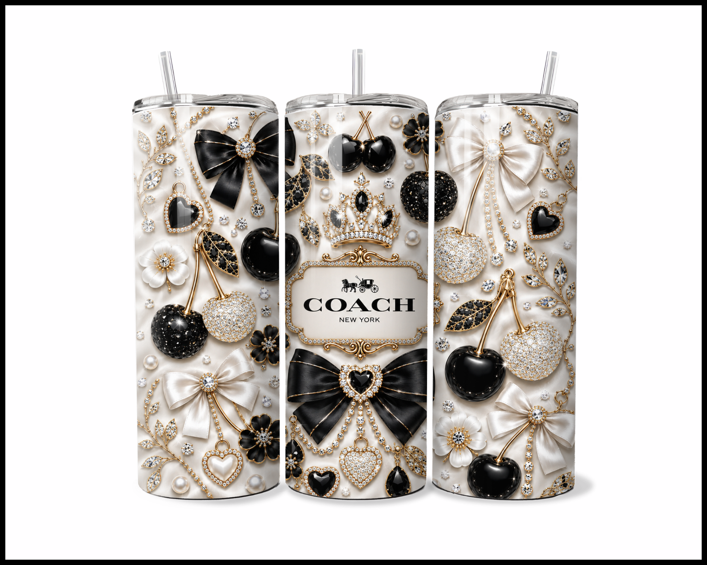 Jeweled Tiara Commuter Tumbler (5466)