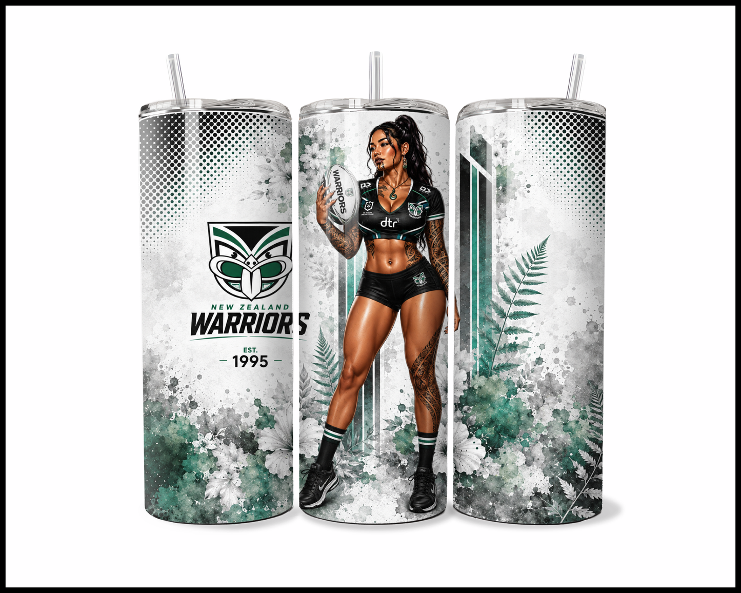 Stainless Steel Tumbler - New Zealand Warriors (5499)