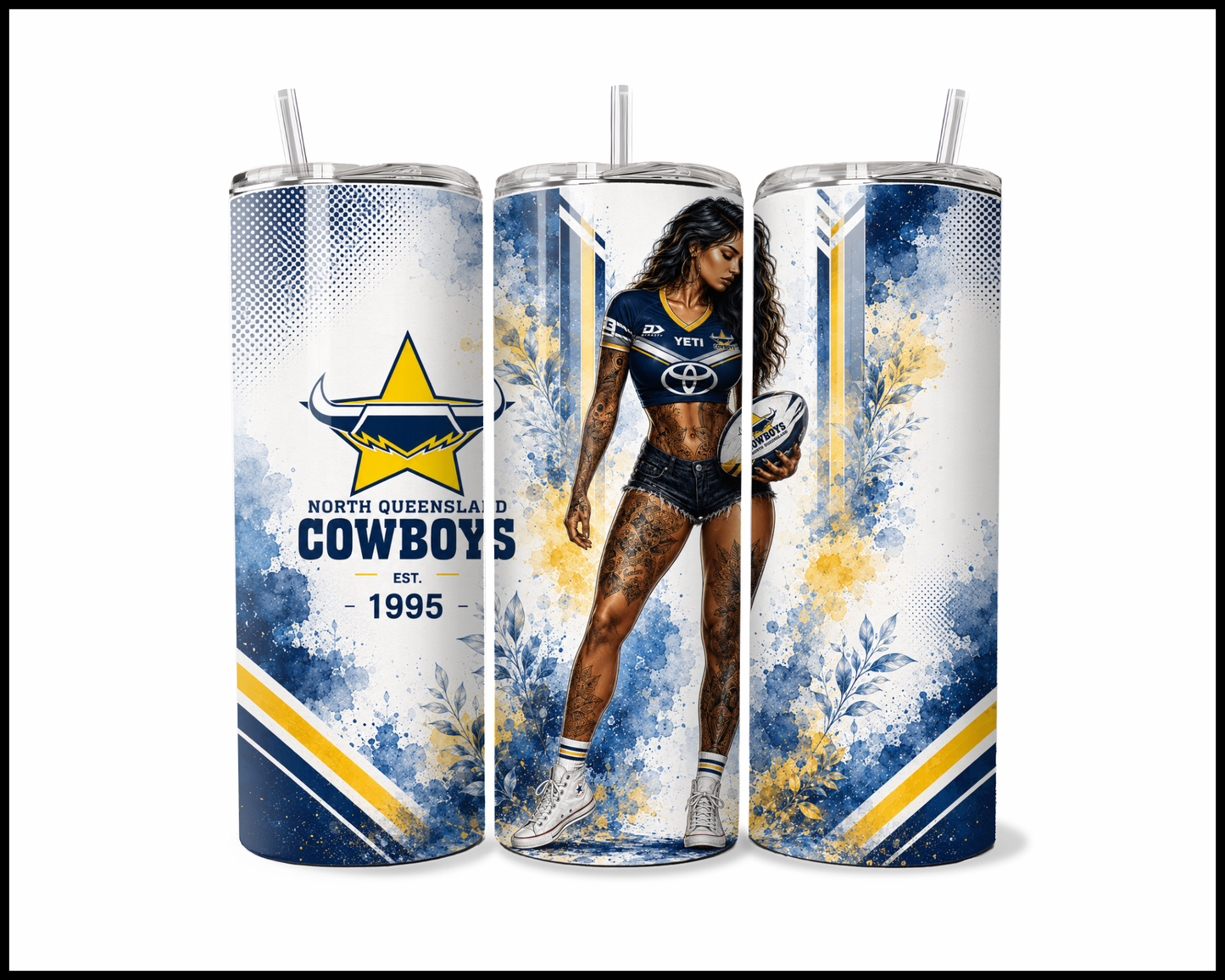 Stainless Steel Tumbler - North Queensland Cowboys (5500)