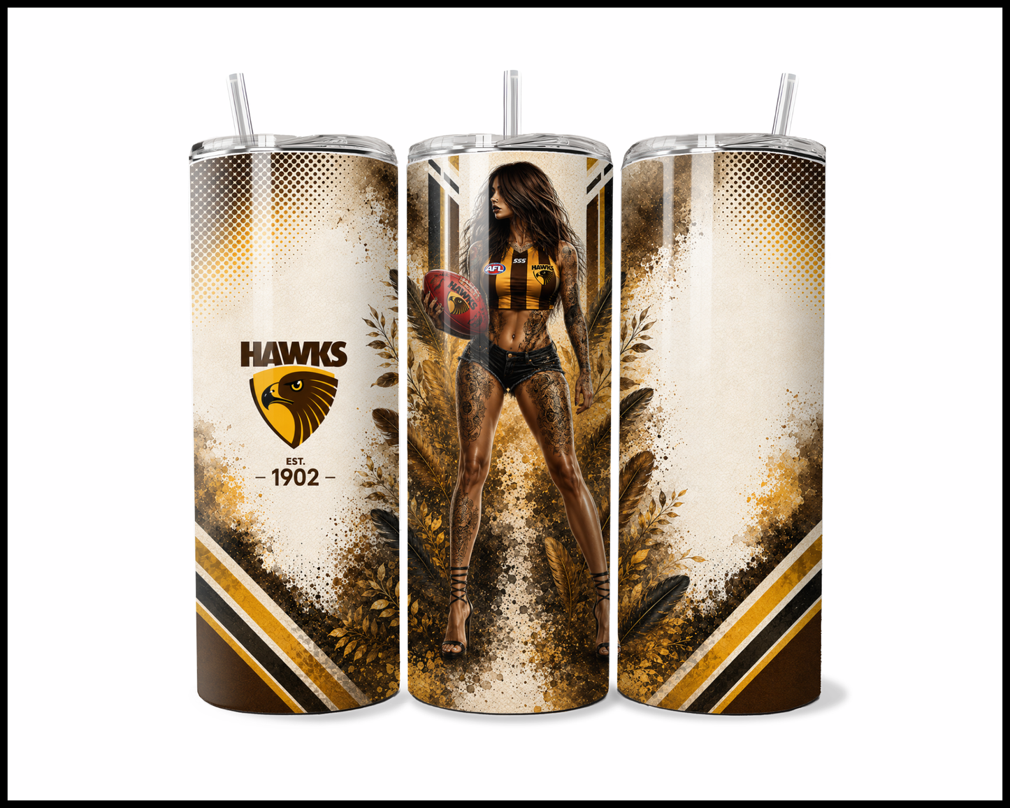 Stainless Steel Tumbler - Hawthorn Hawks (5518)