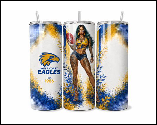 Stainless Steel Tumbler - West Coast Eagles (5525)