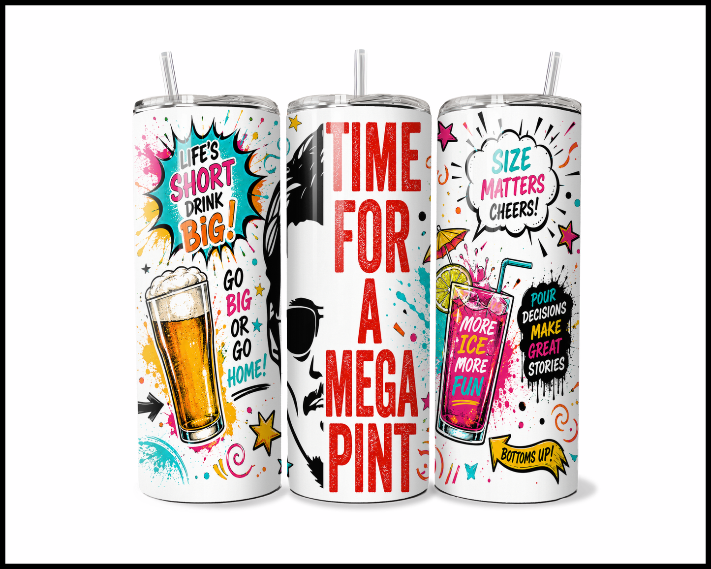 Johnny Deep - Mega Pint Time Stainless Steel Tumbler (5546)