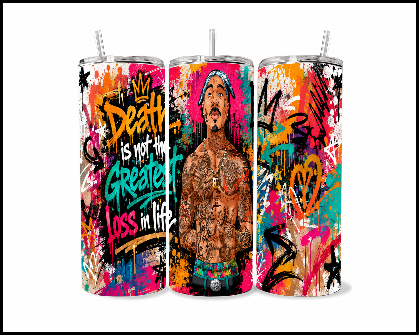 Tupac Shukar Stainless Steel Tumbler (5590)