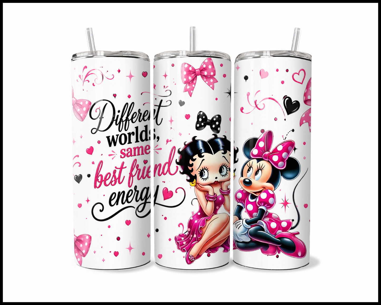 Different World's Same Best Friend Stainless Steel Tumbler (5602)