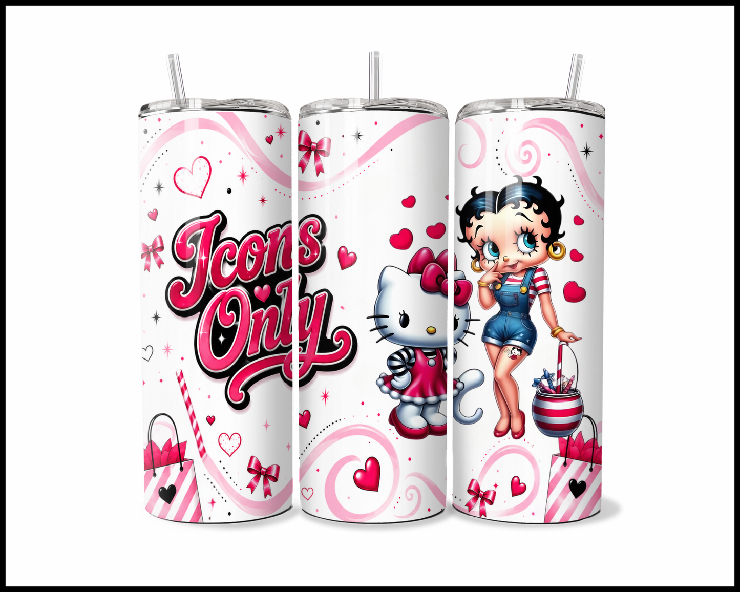 Icons Only Stainless Steel Tumbler (5605)