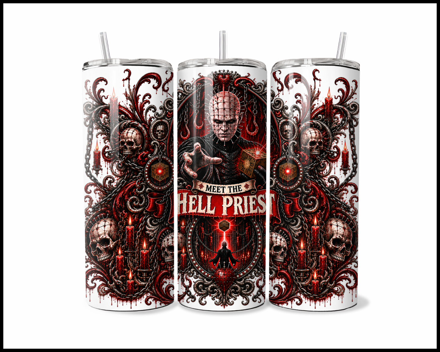 Sinister Sips - Pin Head Stainless Steel Tumbler (5618)