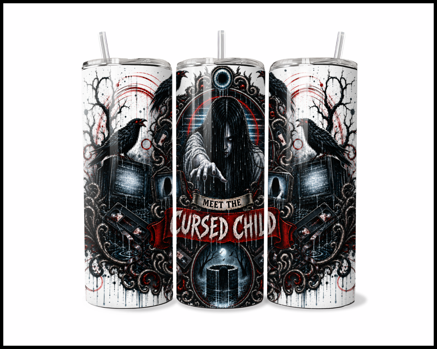 Sinister Sips - Samara Morgan Stainless Steel Tumbler (5621)
