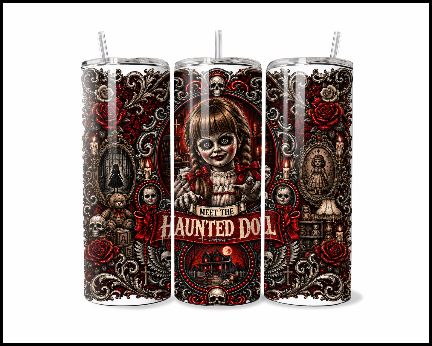 Sinister Sips - Annabelle Stainless Steel Tumbler (5624)