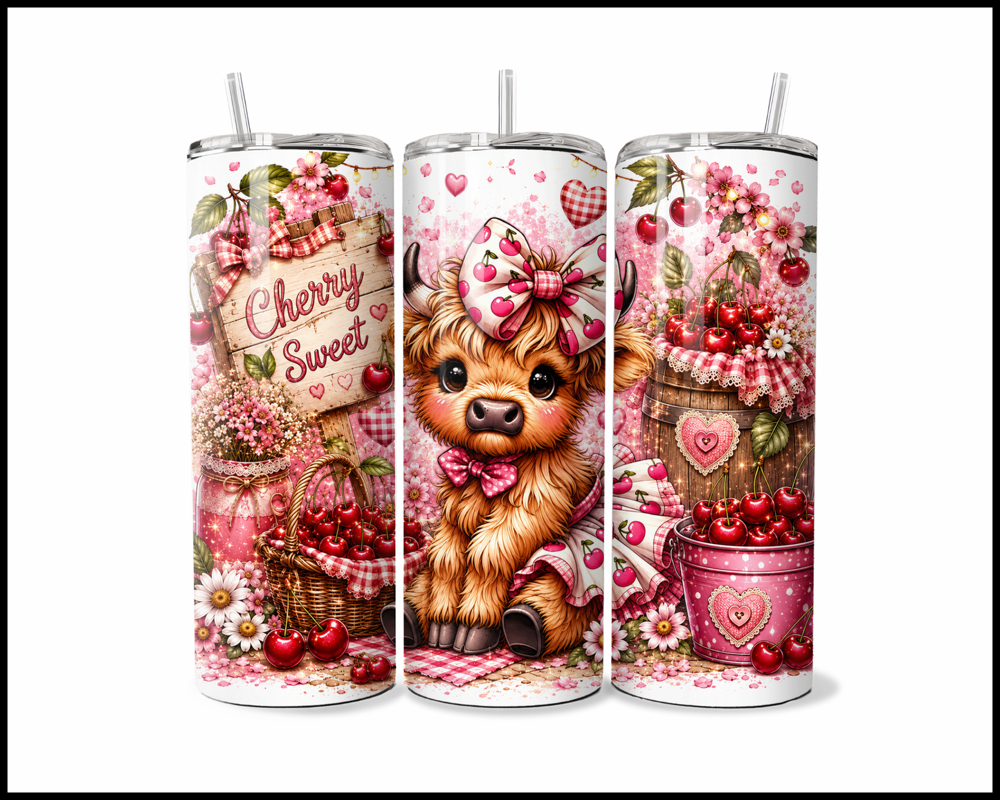 Cherry Sweet Stainless Steel Tumbler (5646)