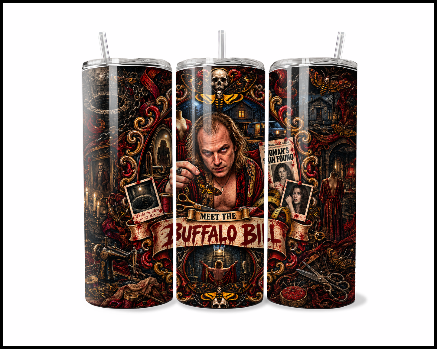 Sinister Sips -  Buffalo Bill Stainless Steel Tumbler (5651)