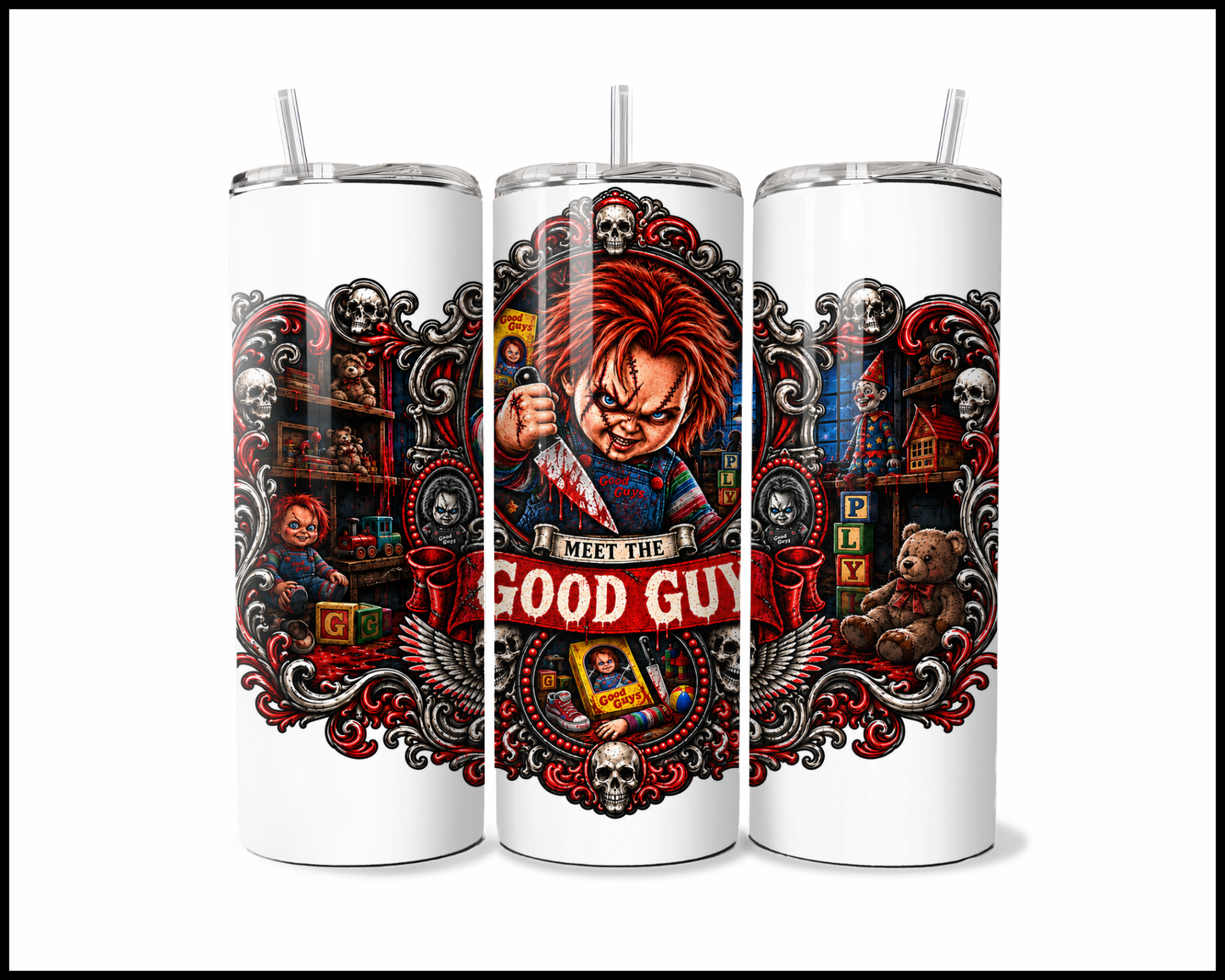 Sinister Sips -  Chucky Stainless Steel Tumbler (5653)