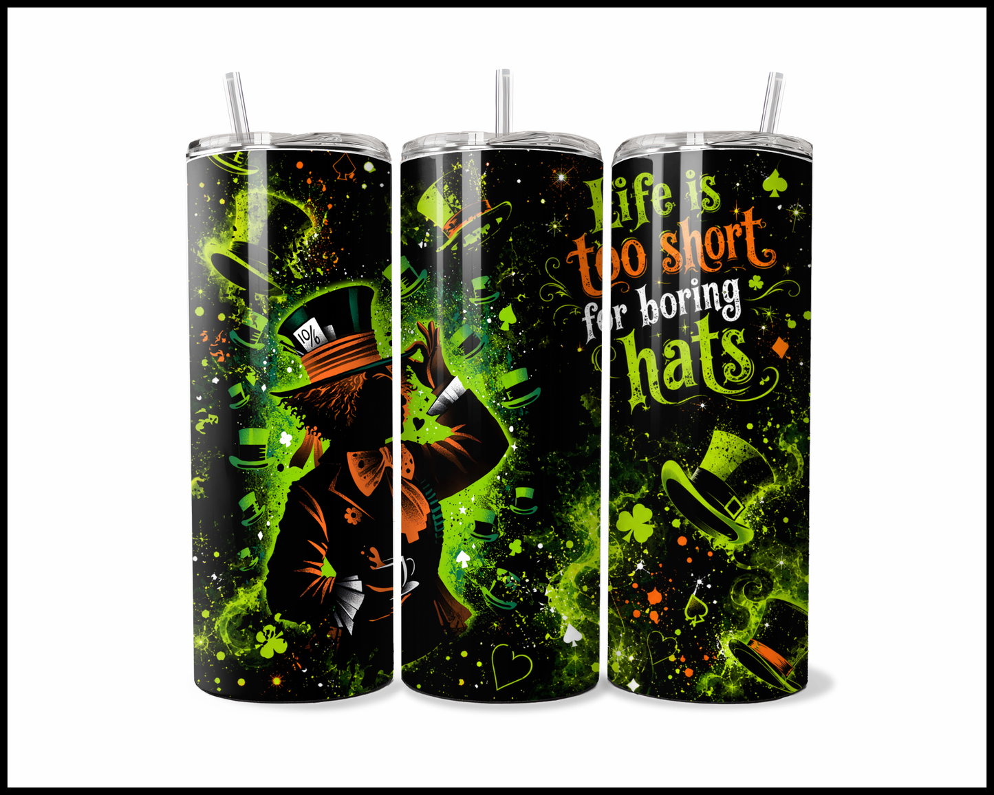 Midnight Magic - Alice In Wonderland Inspired Stainless Steel Tumbler (5675)