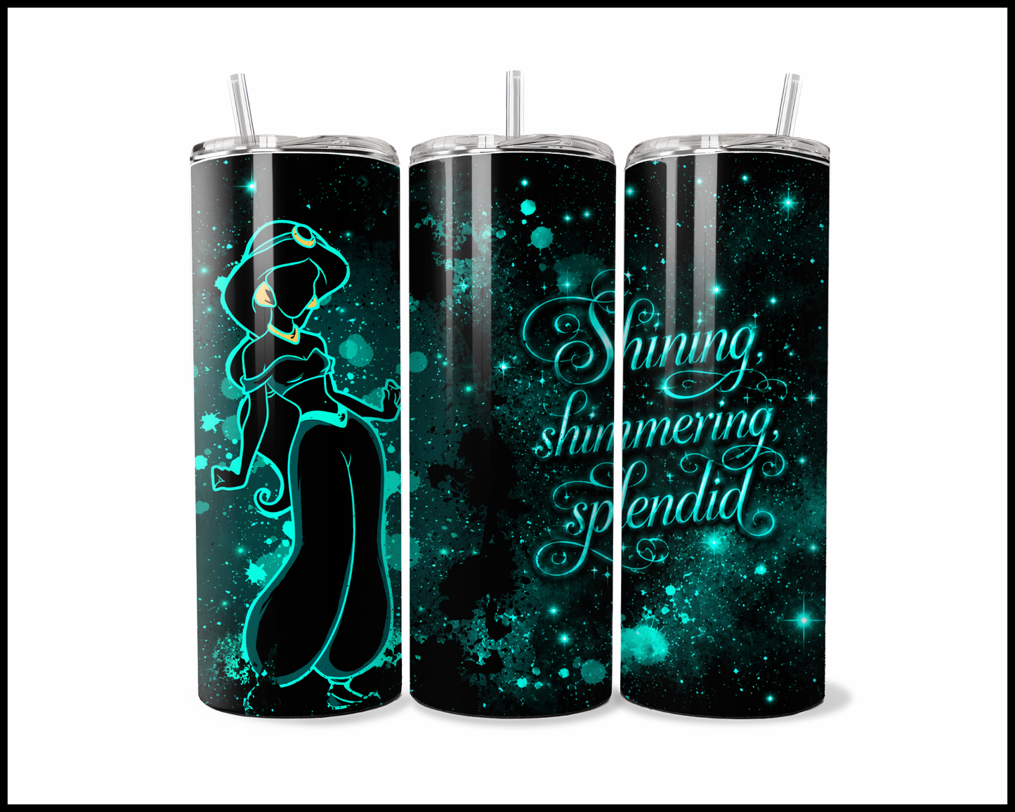 Midnight Magic - Aladdin Inspired Stainless Steel Tumbler (5678)