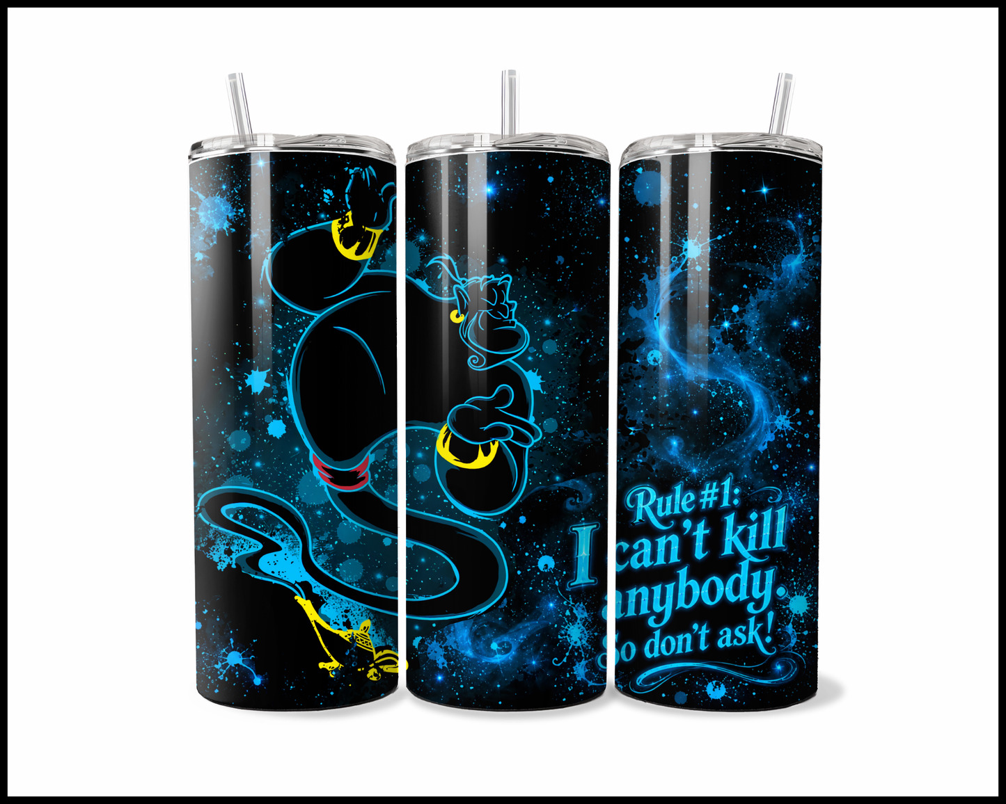 Midnight Magic - Aladdin Inspired Stainless Steel Tumbler (5680)