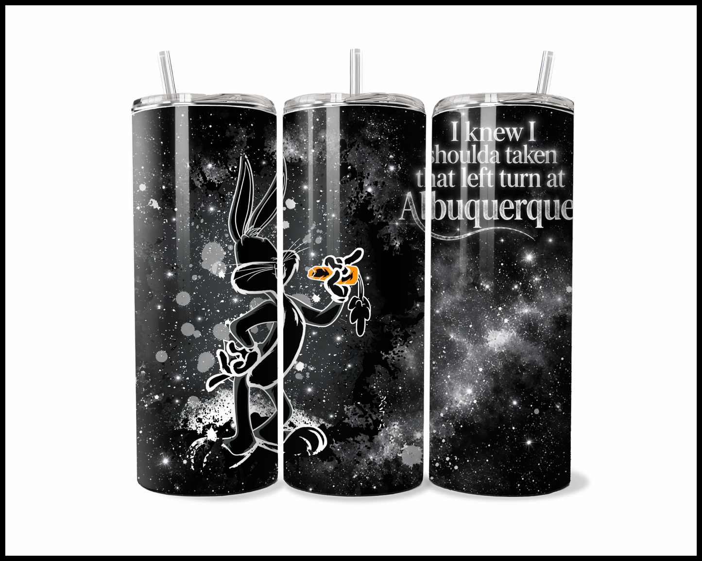Midnight Magic - Bugs Bunny Inspired Stainless Steel Tumbler (5684)