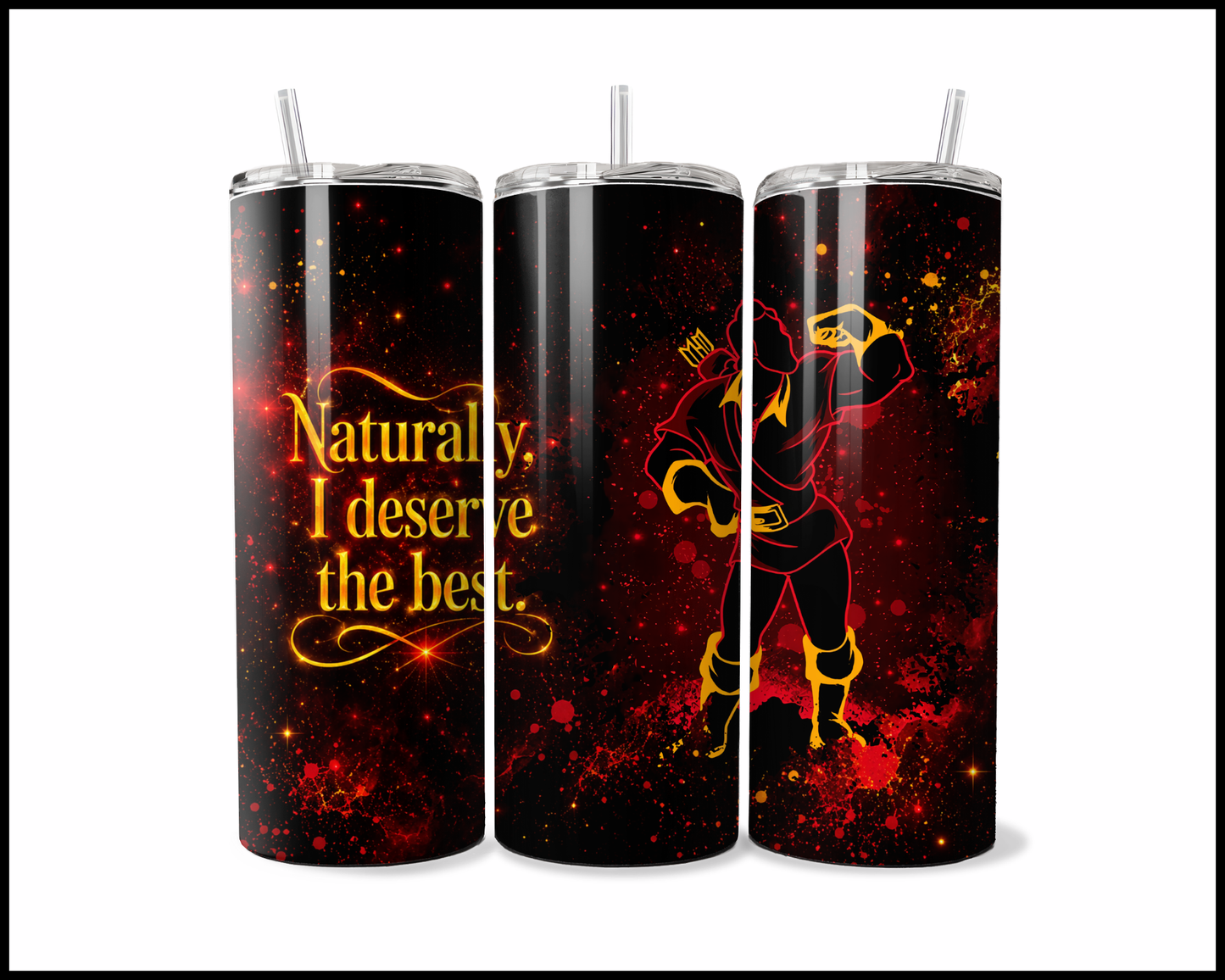 Midnight Magic - Beauty & The Beast Inspired Stainless Steel Tumbler (5687)