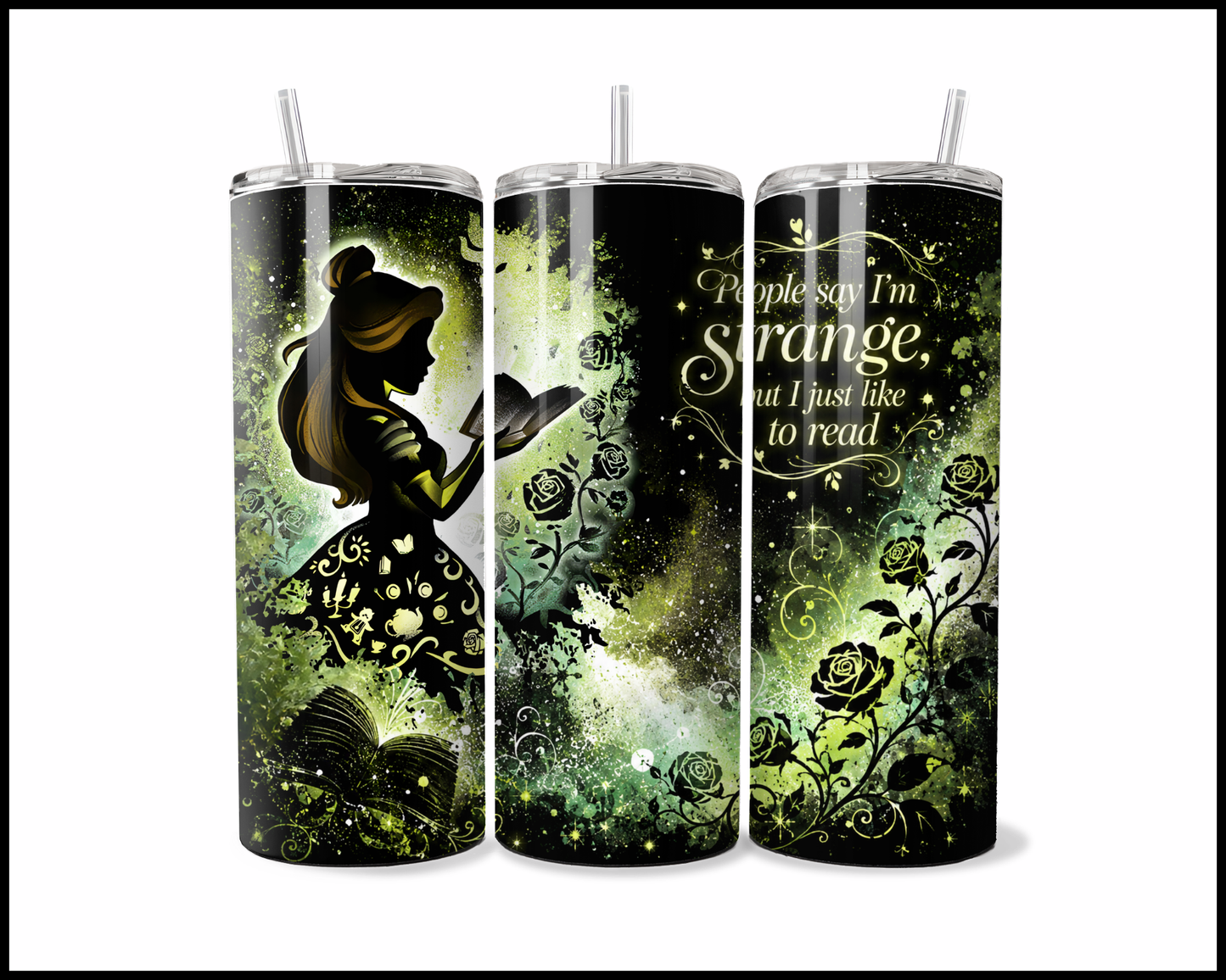 Midnight Magic - Beauty & The Beast Inspired Stainless Steel Tumbler (5688)