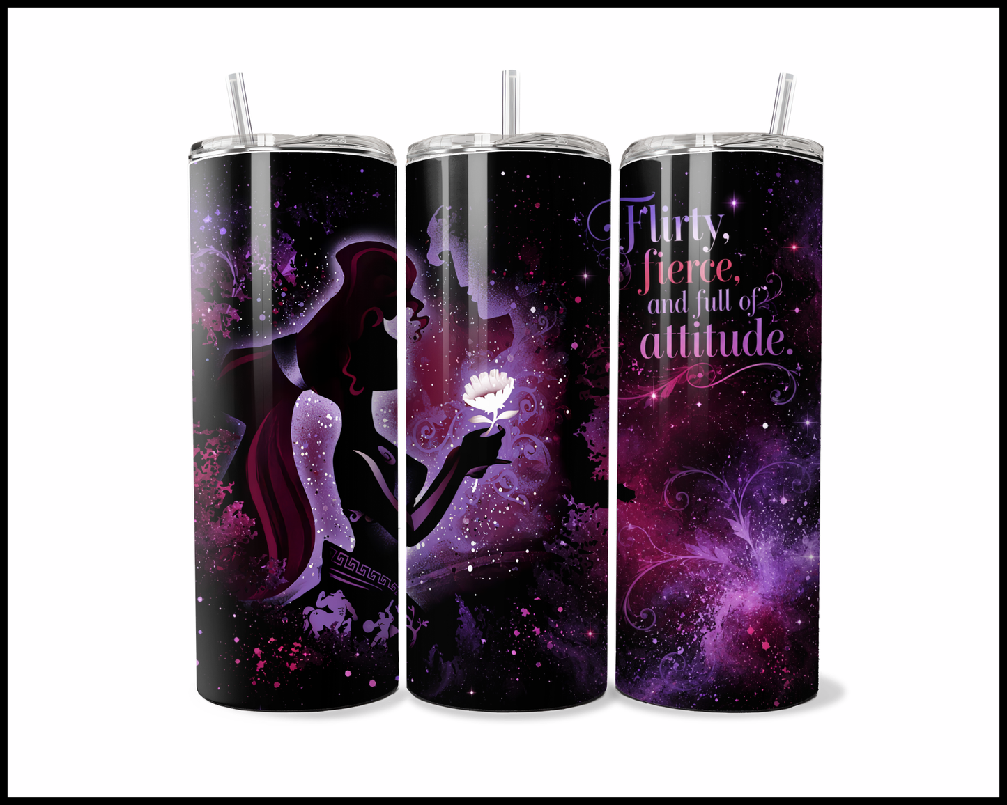 Midnight Magic - Hercules Inspired Stainless Steel Tumbler (5695)