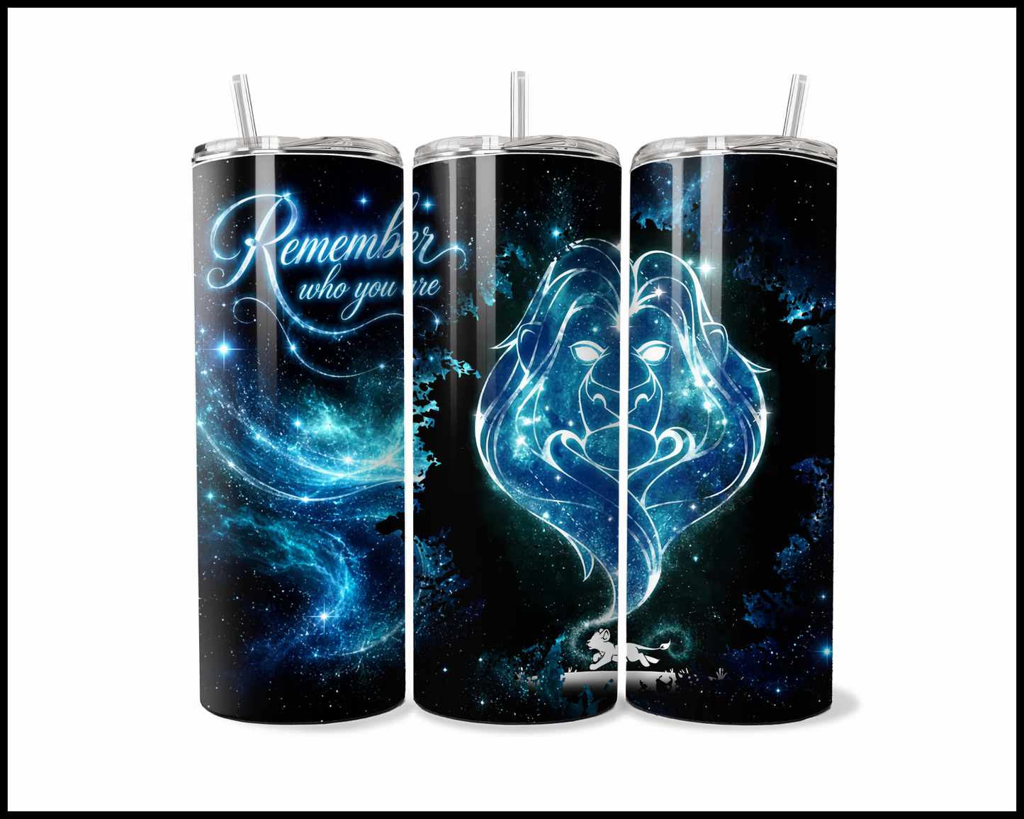 Midnight Magic - Lion King Inspired Stainless Steel Tumbler (5696)