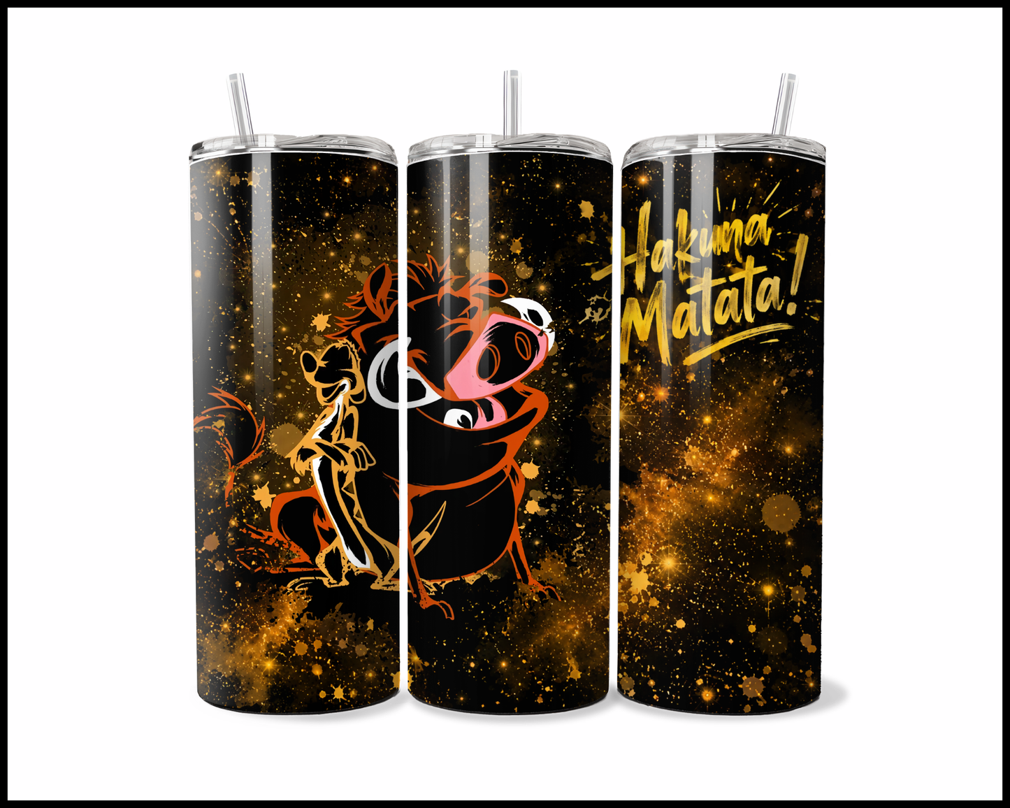 Midnight Magic - Lion King Inspired Stainless Steel Tumbler (5699)