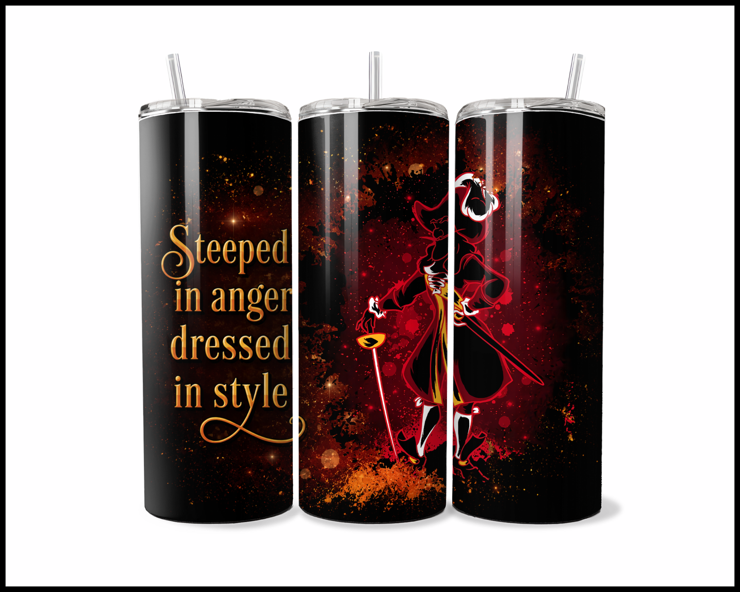 Midnight Magic - Peter Pan Inspired Stainless Steel Tumbler (5703)
