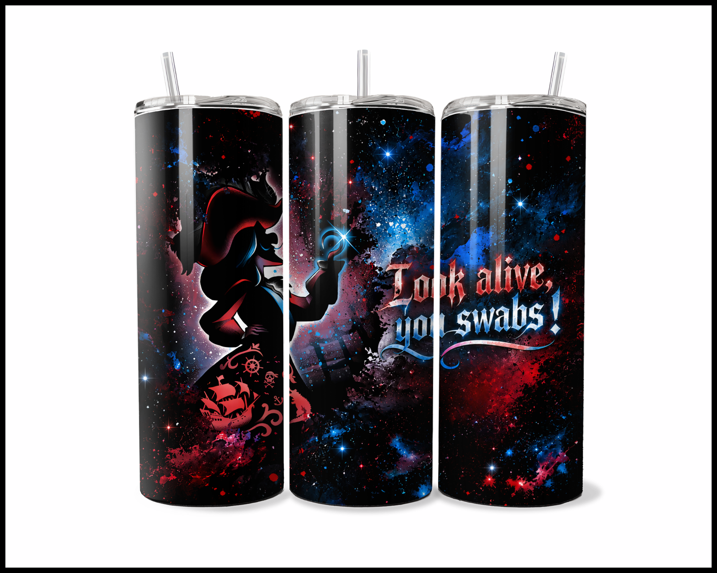 Midnight Magic - Peter Pan Inspired Stainless Steel Tumbler (5706)