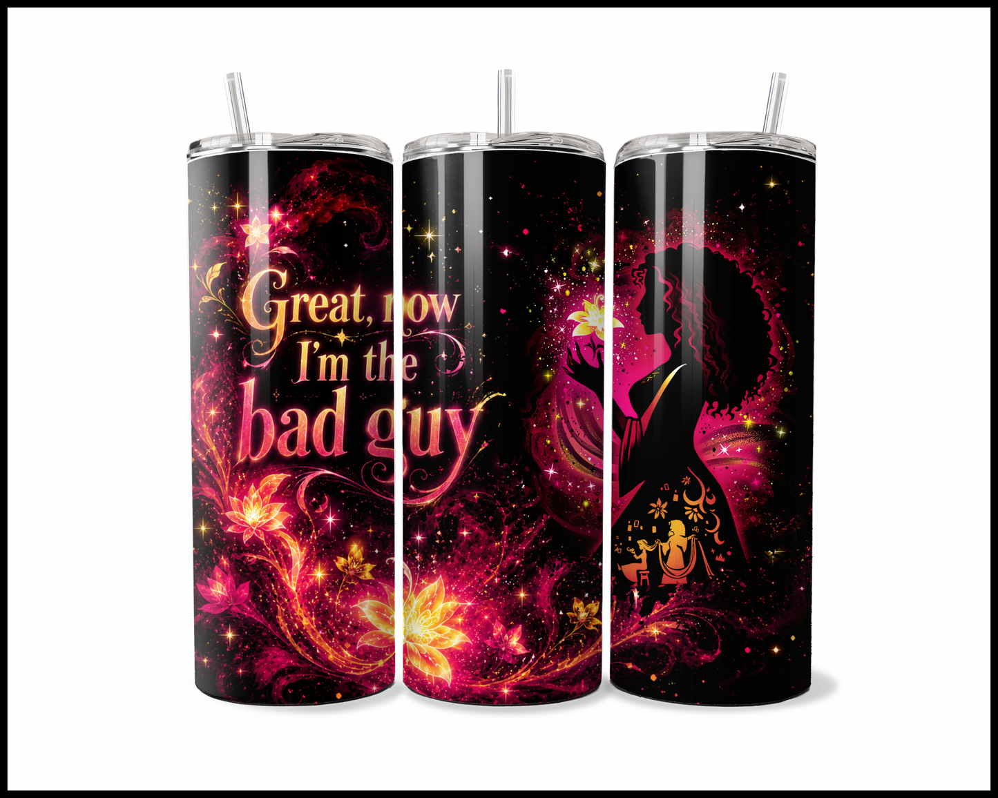 Midnight Magic - Tangled Inspired Stainless Steel Tumbler (5714)