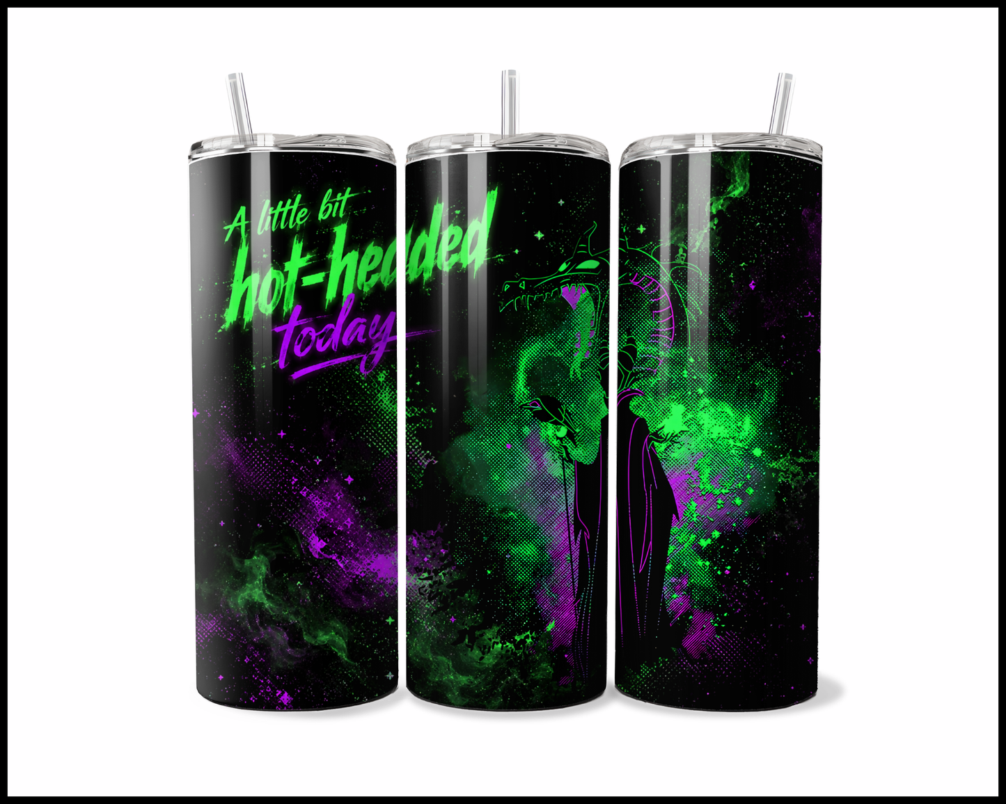Midnight Magic - Maleficent Inspired Stainless Steel Tumbler (5717)