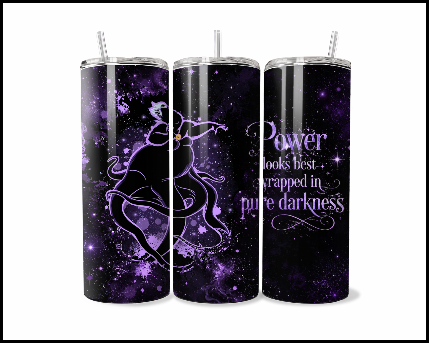 Midnight Magic - The Little Mermaid Inspired Stainless Steel Tumbler (5729)