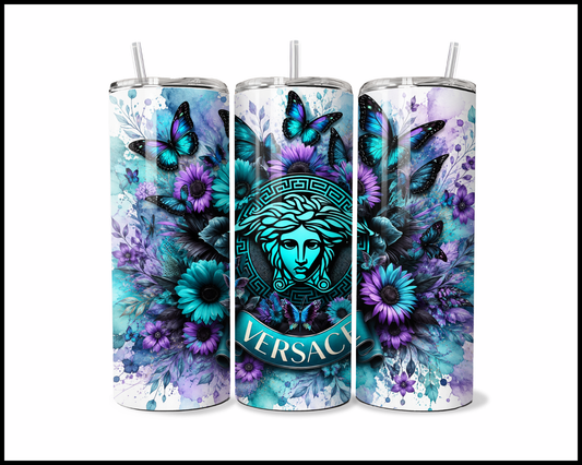 Brand Inspired Floral Blast Stainless Steel Tumbler (5742)