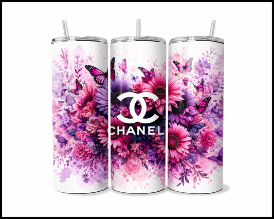 Brand Inspired Floral Blast Stainless Steel Tumbler (5749)