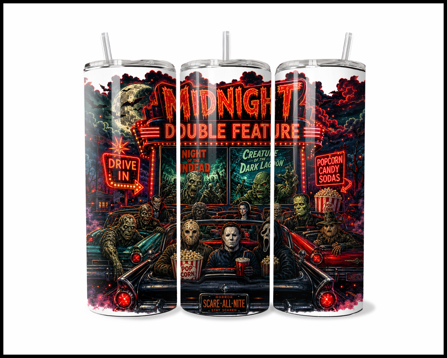 Midnight Double Feature Stainless Steel Tumbler (5772)